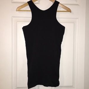 Charcoal black racerback Lululemon tank, size 6-8